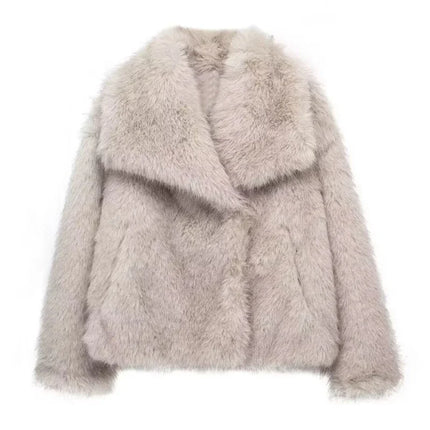 Women's Fluffy Faux Fur Coat