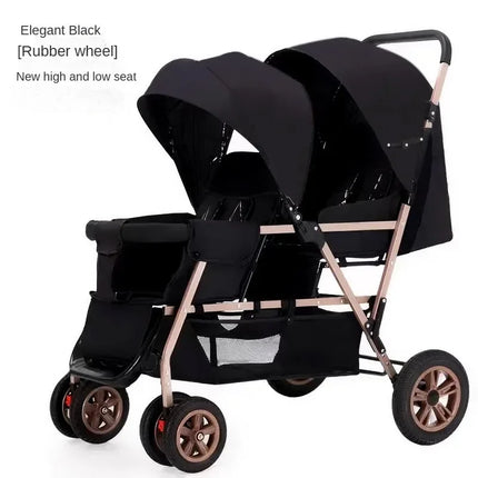 Lightweight Tandem Twin Baby Stroller