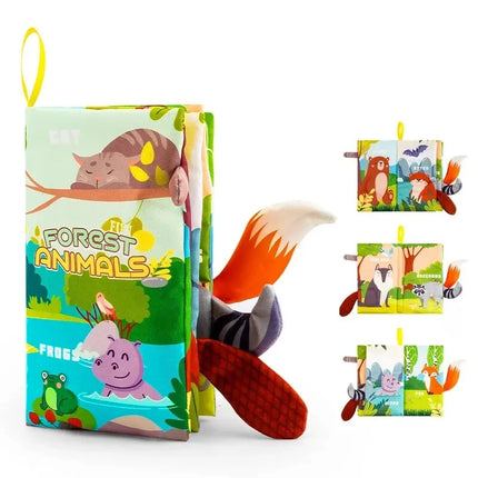 Baby Touch and Feel Sensory Soft Book for Infants