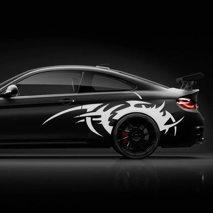 Flame Pattern Car Decal