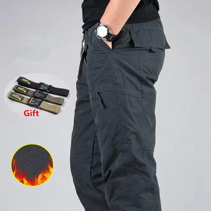 Men’s Fleece Cargo Jogger Pants