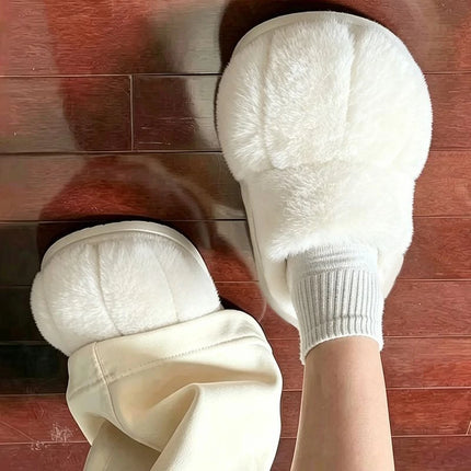 Women's Cat Paw Plush Slippers