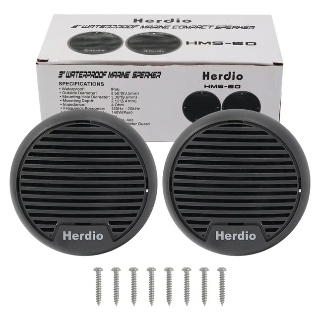 3-Inch Waterproof Marine Speakers