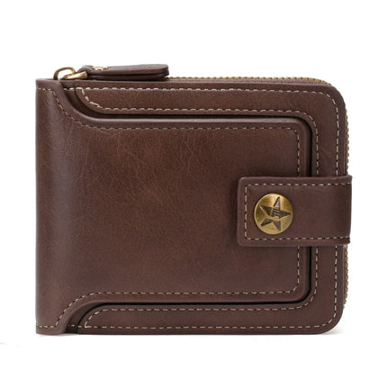 Vintage Trifold PU Wallet