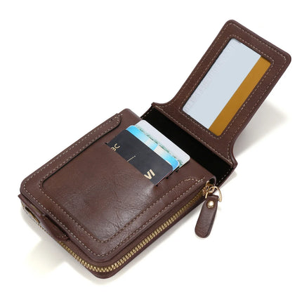 Vintage Trifold PU Wallet