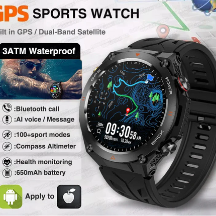 NNEOBA GPS Sports Smart Watch Black