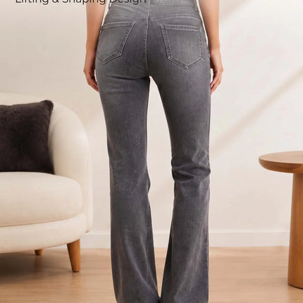 Vintage Washed Flare Jeans