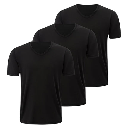 Men's Solid Color V-Neck T-Shirt