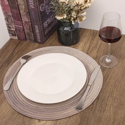Round Woven Placemat Set