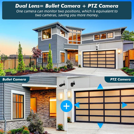 10MP 5K Dual-Lens PTZ Security Camera