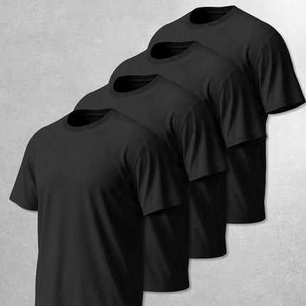 4-Pack Basic Short Sleeve T-Shirts