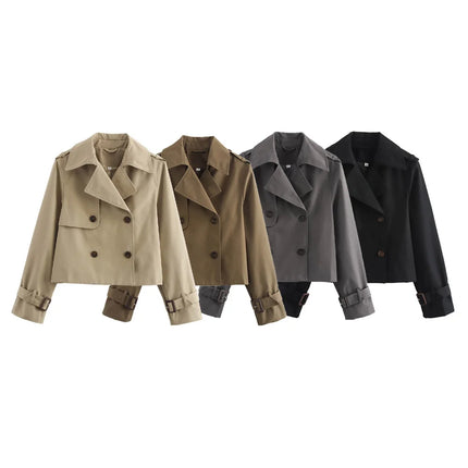 Women's Cropped Trench Jacket