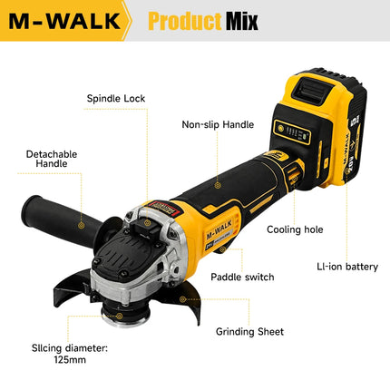 125mm Cordless Angle Grinder