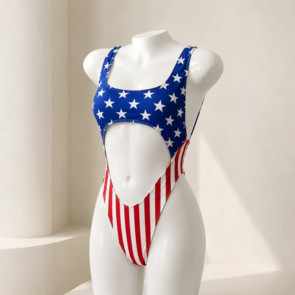 Women's USA Flag Print Romper