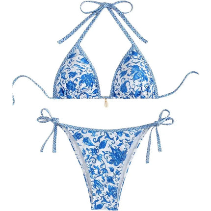 Halter String Bikini Set