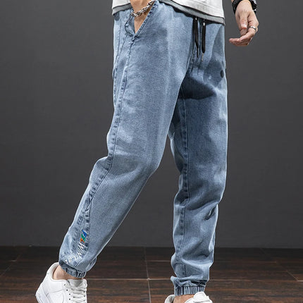 Men’s Baggy Cargo Denim Jogger Pants