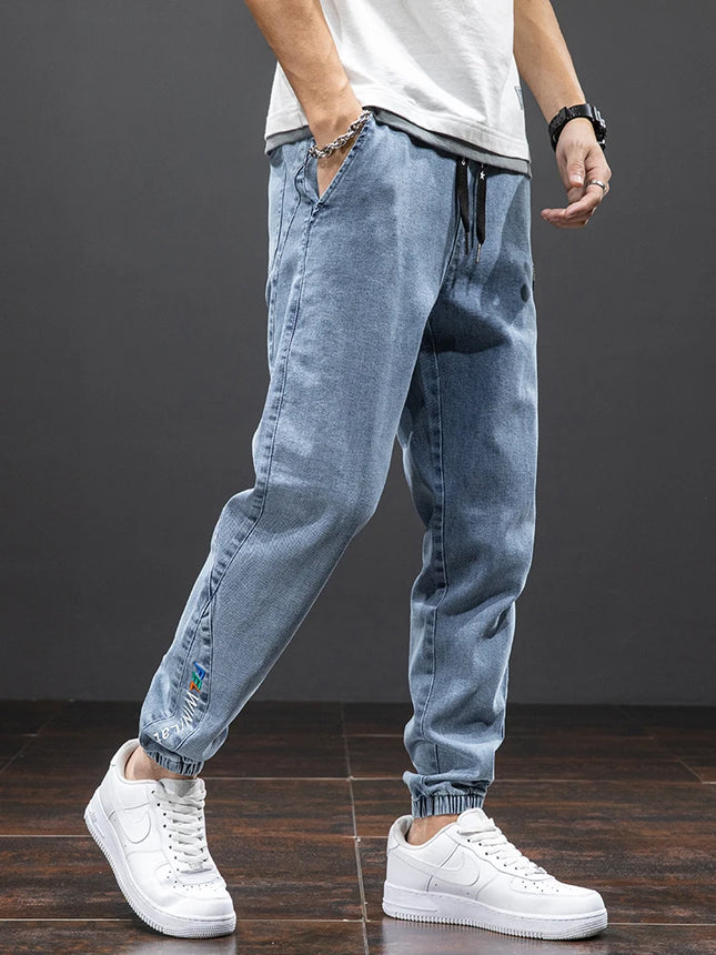 Men’s Baggy Cargo Denim Jogger Pants