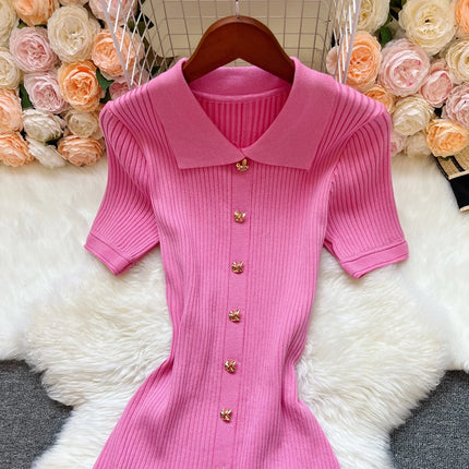 Elegant Patchwork Knitted Long Dress