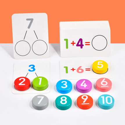 Montessori Math Card Matching Game for Kids