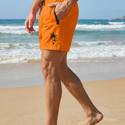 Men's Palm Tree Print Board Shorts