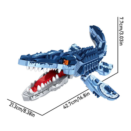 Mosasaurus Dinosaur Building Block Set