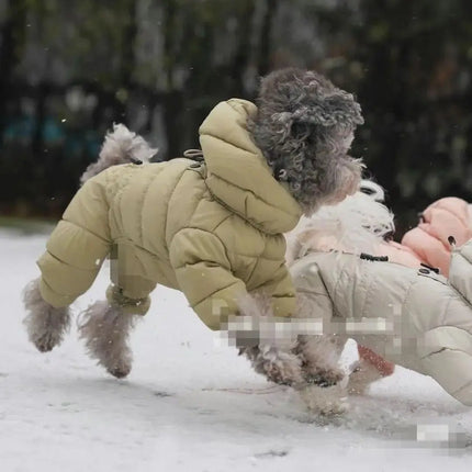 Warm Four-Legged Dog Coat
