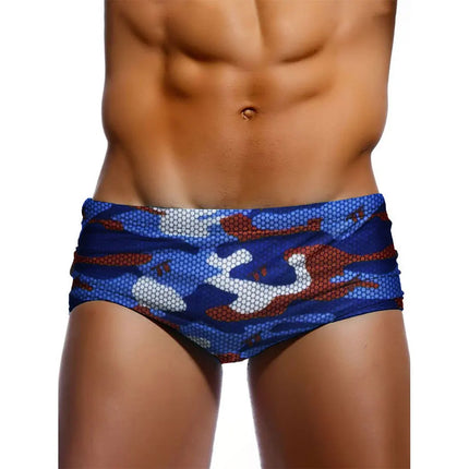Men's Camouflage Print Swim Trunks