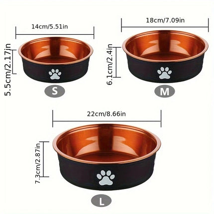 Anti-Slip Stainless Steel Pet Bowl