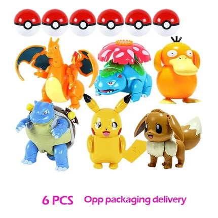 Transforming Pokeball Figure Toy