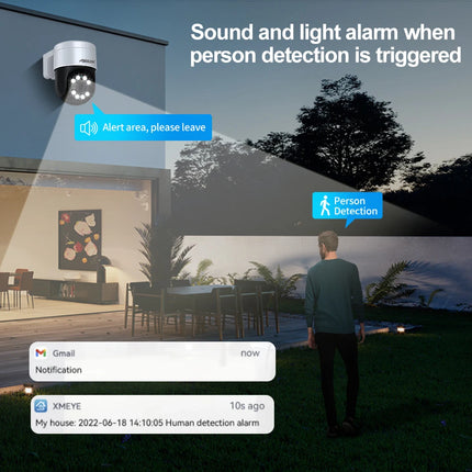 8MP 4K Outdoor PTZ Security Camera