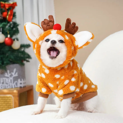 Reindeer Fleece Pet Costume