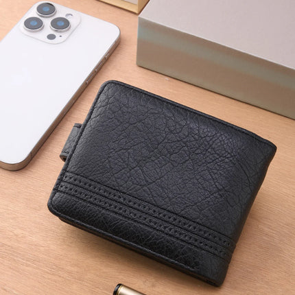 Slim Zipper Leather Wallet