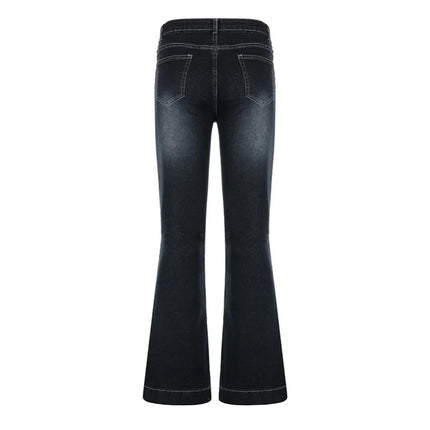 Vintage Low-Waist Flared Jeans