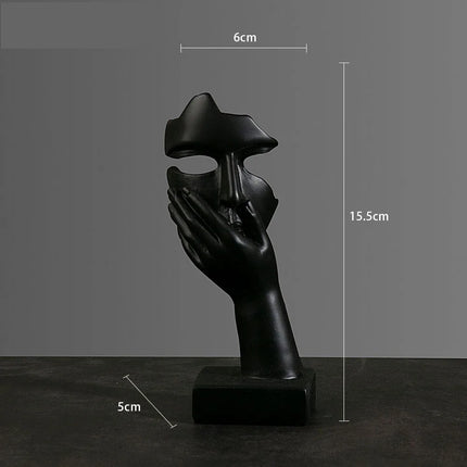 Abstract Resin Mask Figurine