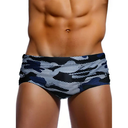 Men's Camouflage Print Swim Trunks