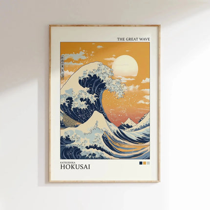 Japanese Wave Landscape Wall Art
