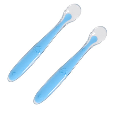 2-Piece Baby Silicone Spoon Set