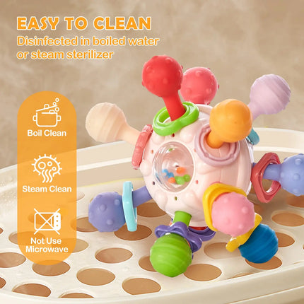 Montessori Baby Teething Ball Rattle