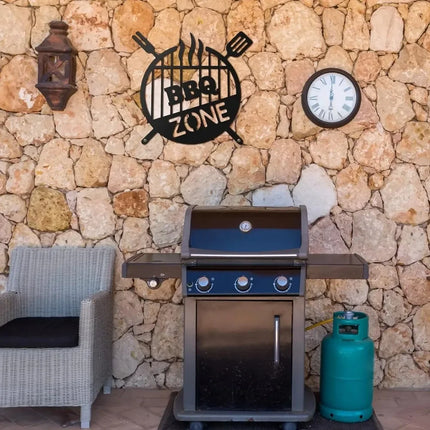Rustic Metal BBQ Wall Sign