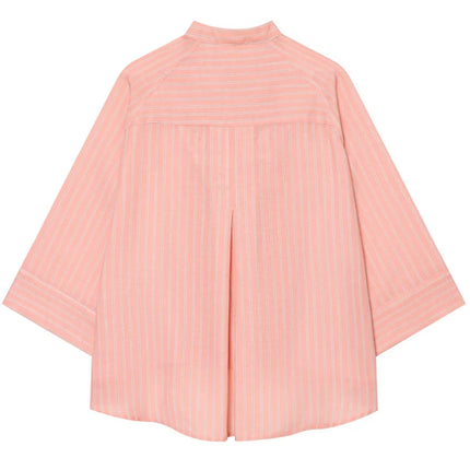 Striped Asymmetric Button Shirt