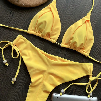 Folded Triangle Bikini Set