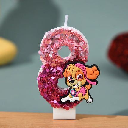 Cartoon Number Birthday Candles