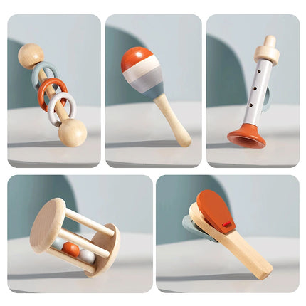 Baby Wooden Handbell Toy