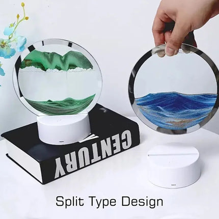 3D Flowing Sand Night Light