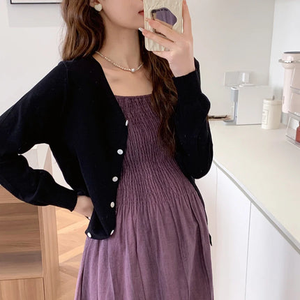Maternity Cardigan and Dress Set