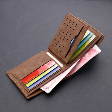 Men's Leather Trifold Wallet