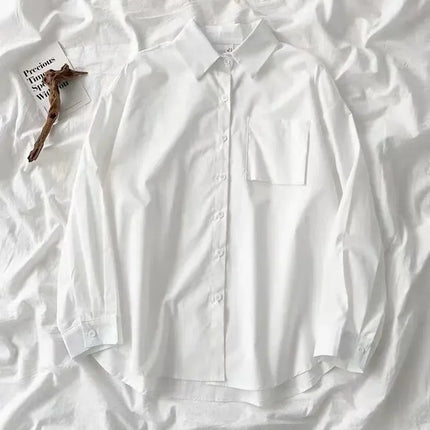 Oversized White Pocket Shirt