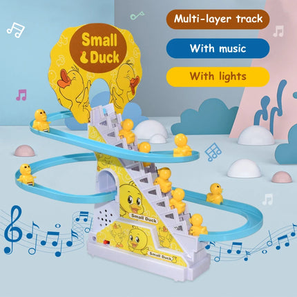 Electronic Duck and Penguin Climbing Track Toy