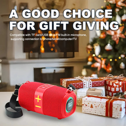 Portable Wireless Bluetooth Speaker with FM Radio and Powerful Bass
