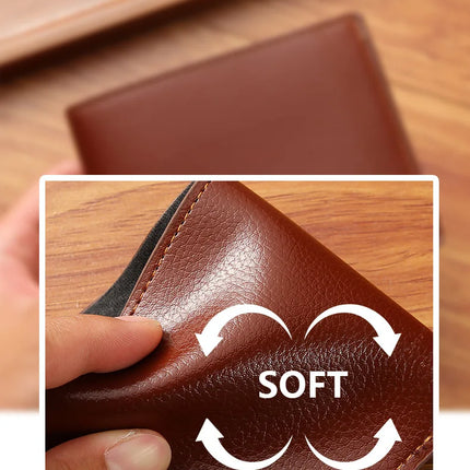 Fashionable Men's Bifold Short Wallet